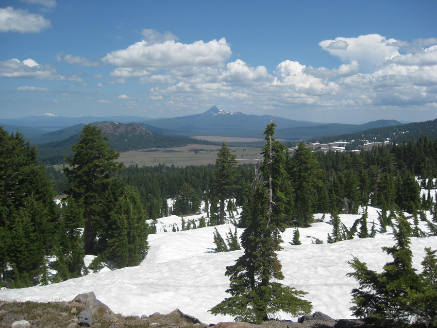 Cascade Mountains from Crater Lake