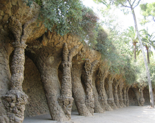 Laundry Portico in Park Guell, Barcelona