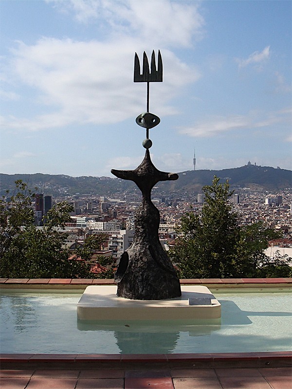 View from the sculpture terrace at Fundació Joan Miró in Barcelona