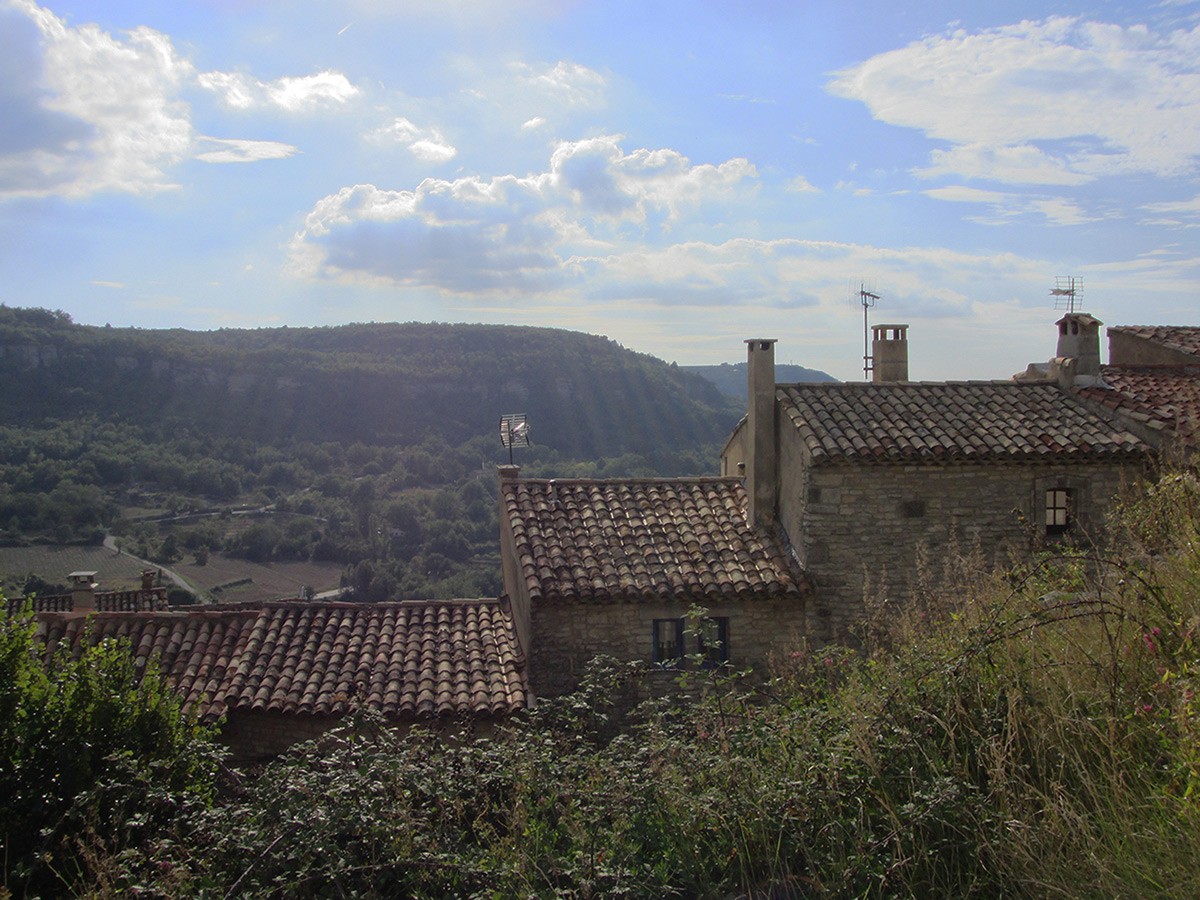 View of Saignon in the Luberon