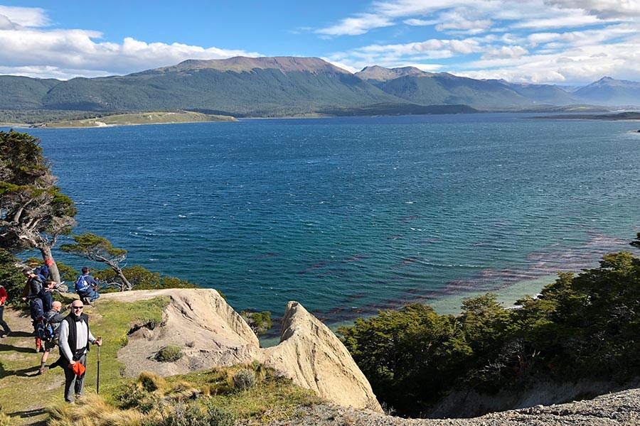 View of Isla Navarino in Chile, Isla Gable, Tierra del Fuego
