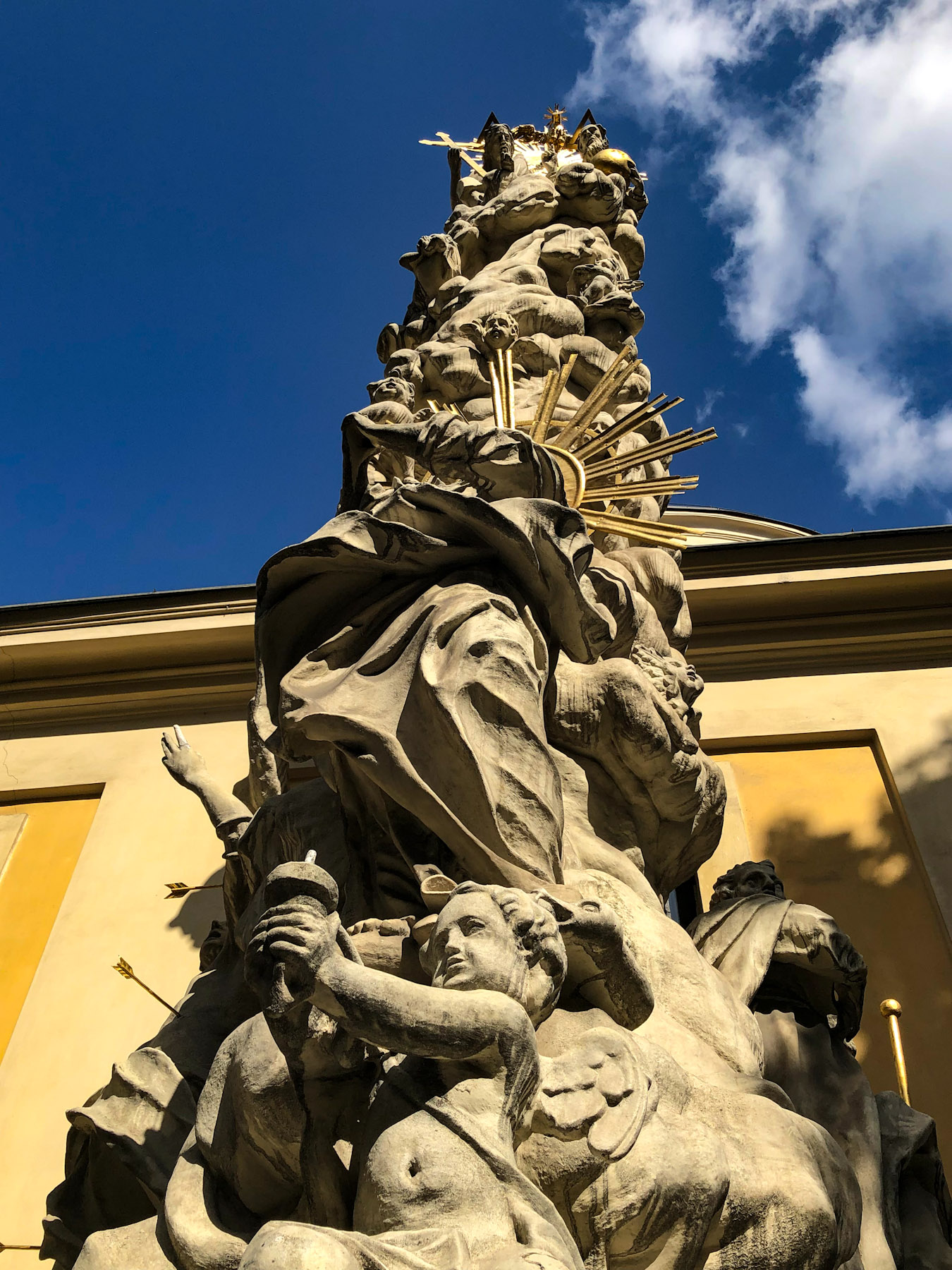 Plague Column, Kirche Sankt Ulrich, Neubau, Vienna, Austria