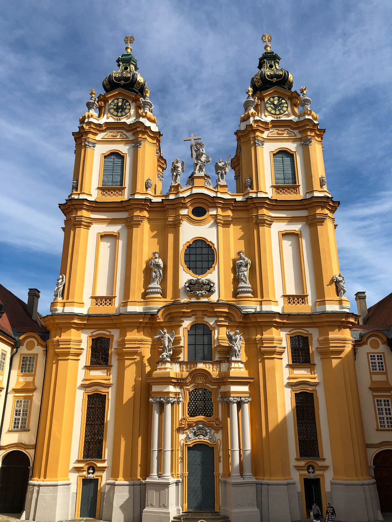 Baroque Spires of Melk Abbey, Wachau Valley, Austria