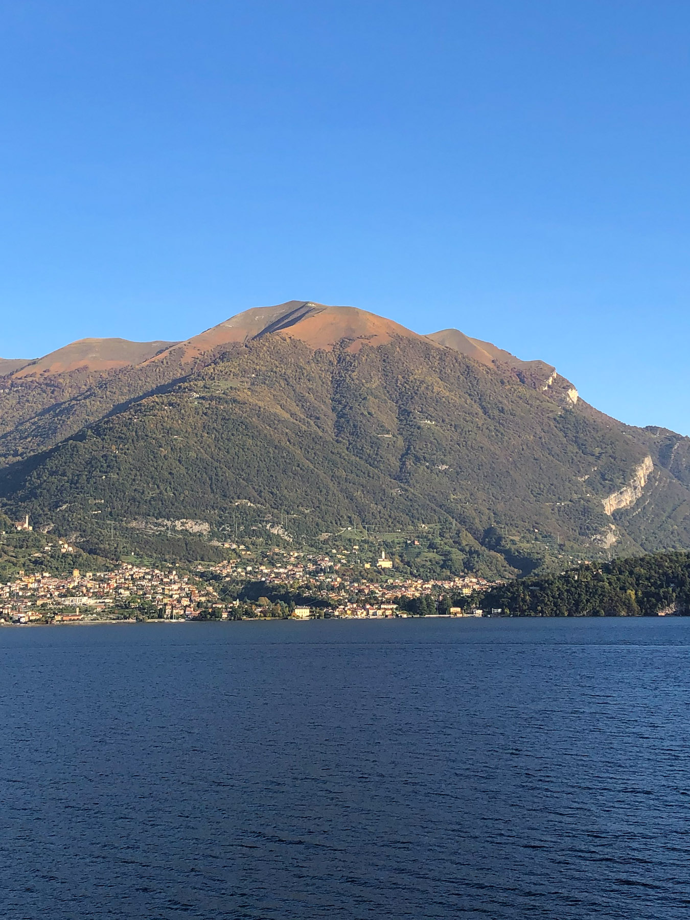 View of Lake Como and Monte di Tremezzo from Filario Hotel, Lezzeno, Italy