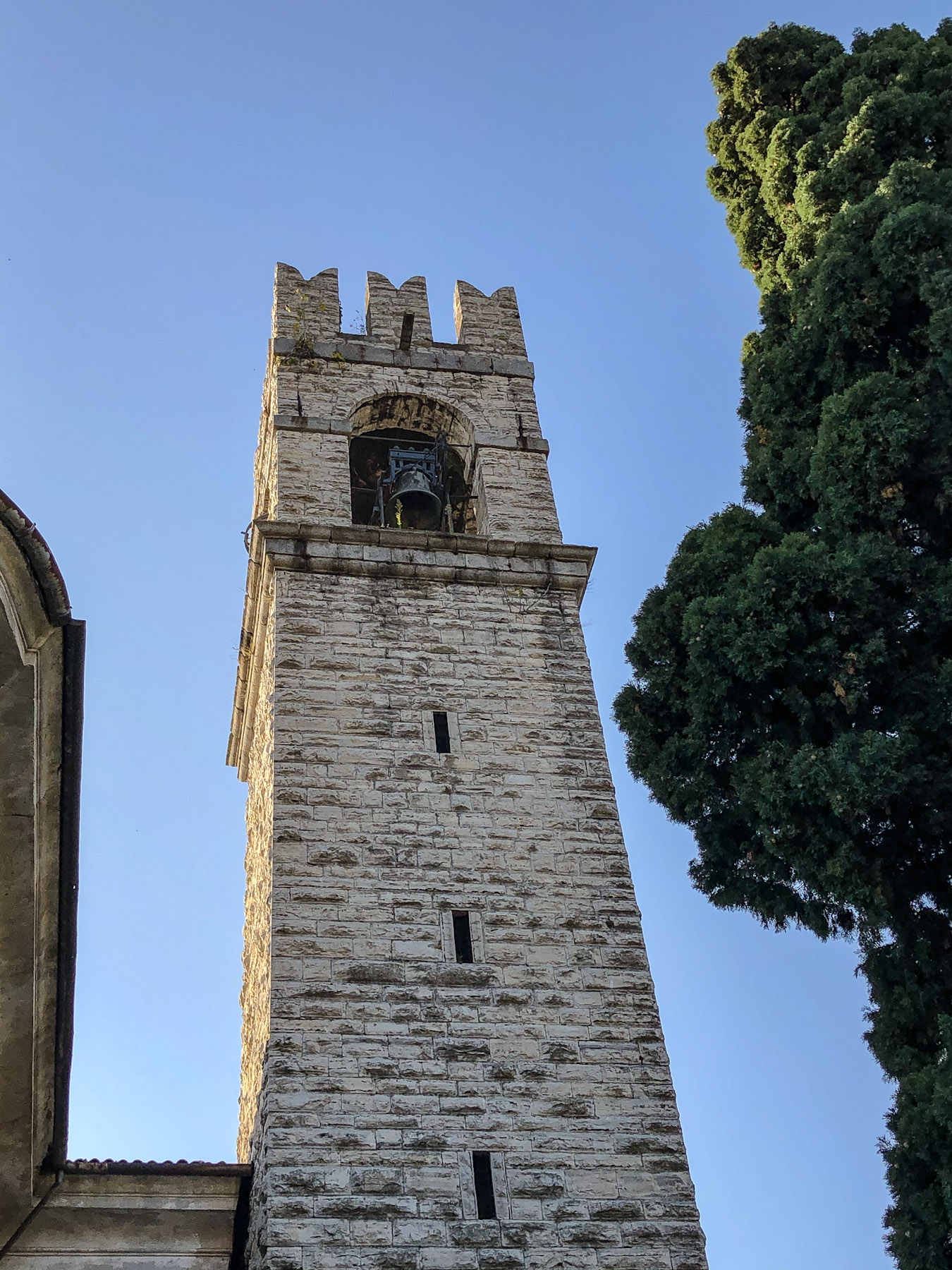 Campanile of Chiesa dei Santi Faustino e Giovita, Siviano Monte Isola, Italy