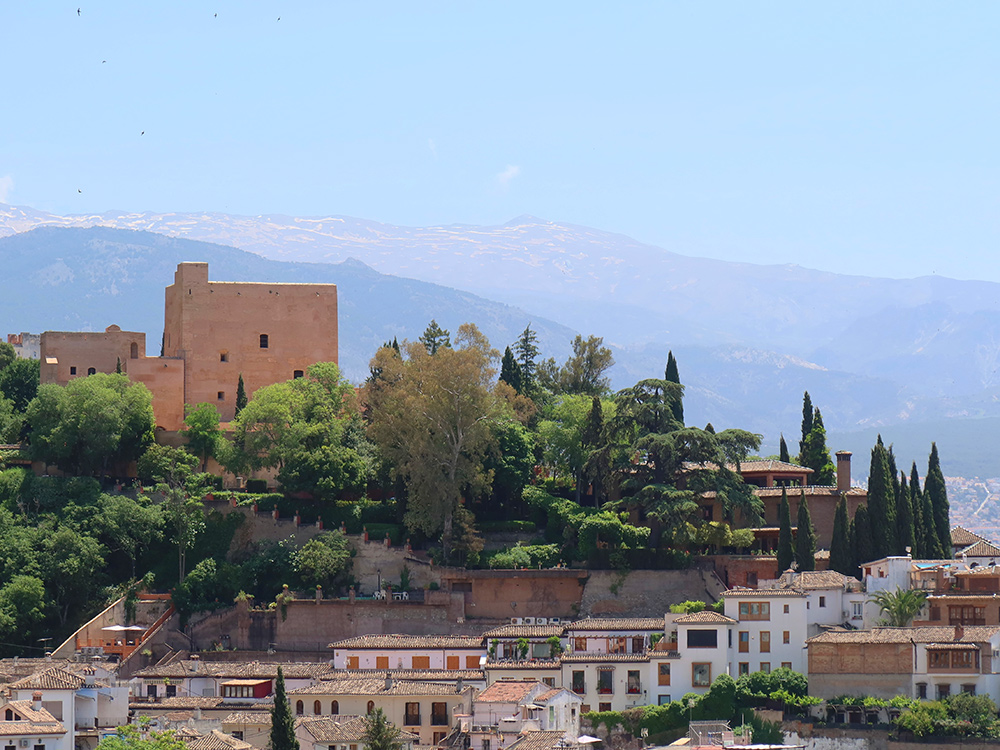 Alhambra and the Sierra Nevadas, Granada, Spain