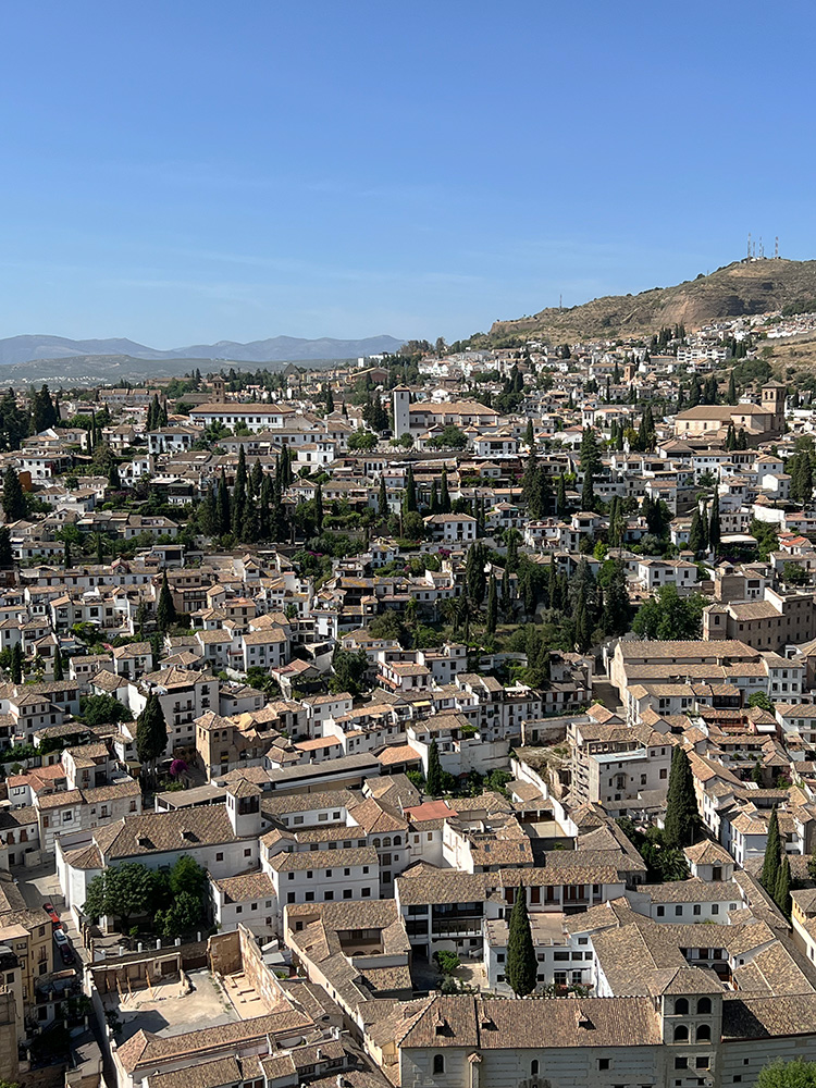 View of the Albaicín from the Alcazaba, Alhambra, Spain
