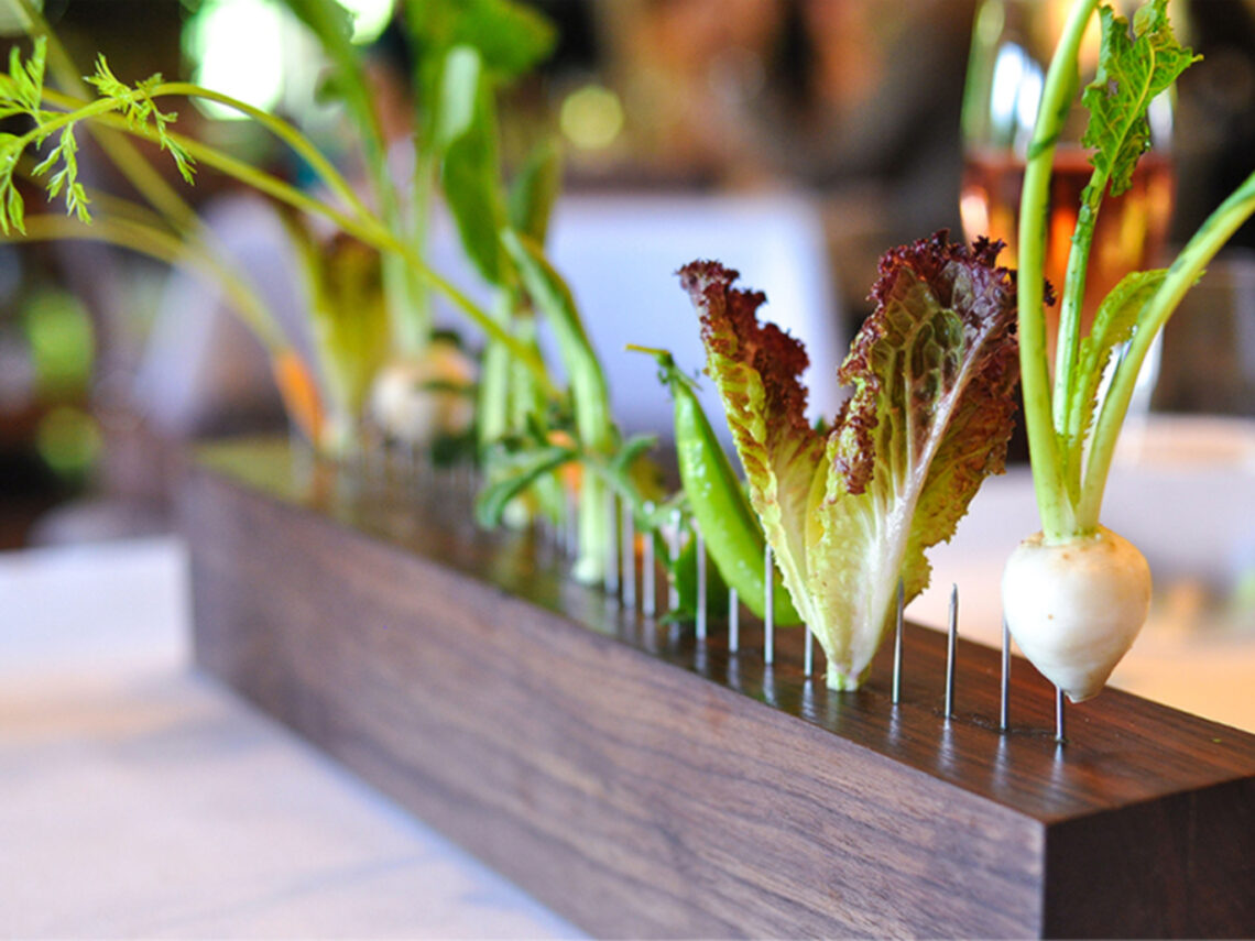 Vegetables on a Fence | Blue Hill at Stone Barns