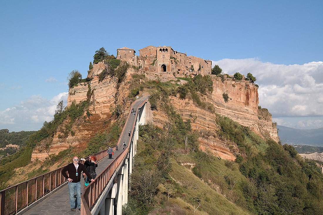 Footbridge to Civita di Bagnoregio, Italy