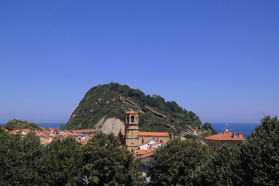 View of Getaria on the Basque Coast, Spain