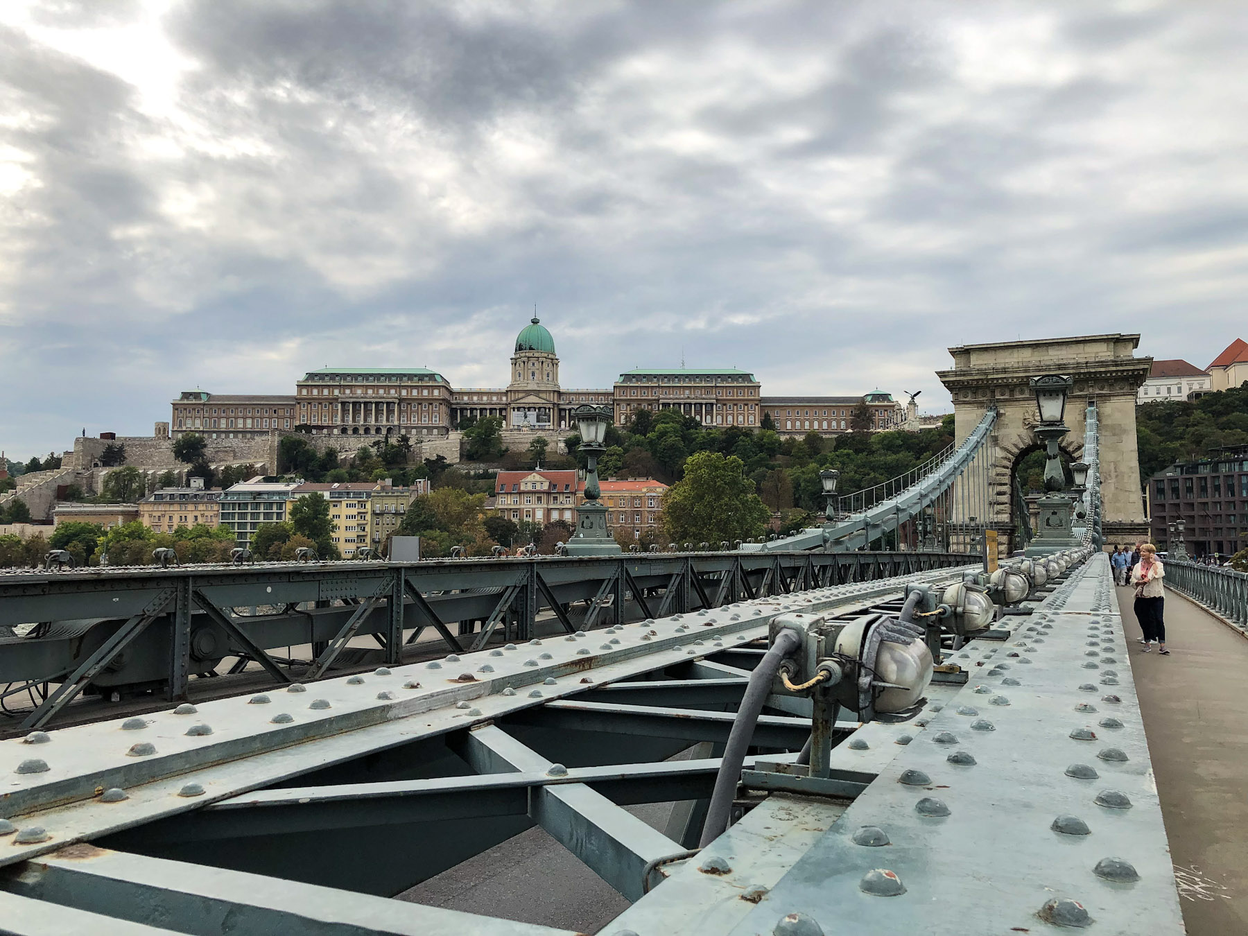Széchenyi Chain Bridge and Buda Castle, Budapest, Hungary