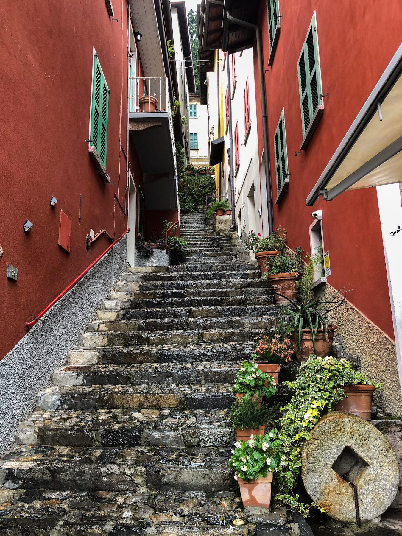 Steep Contrada in Varenna, Italy