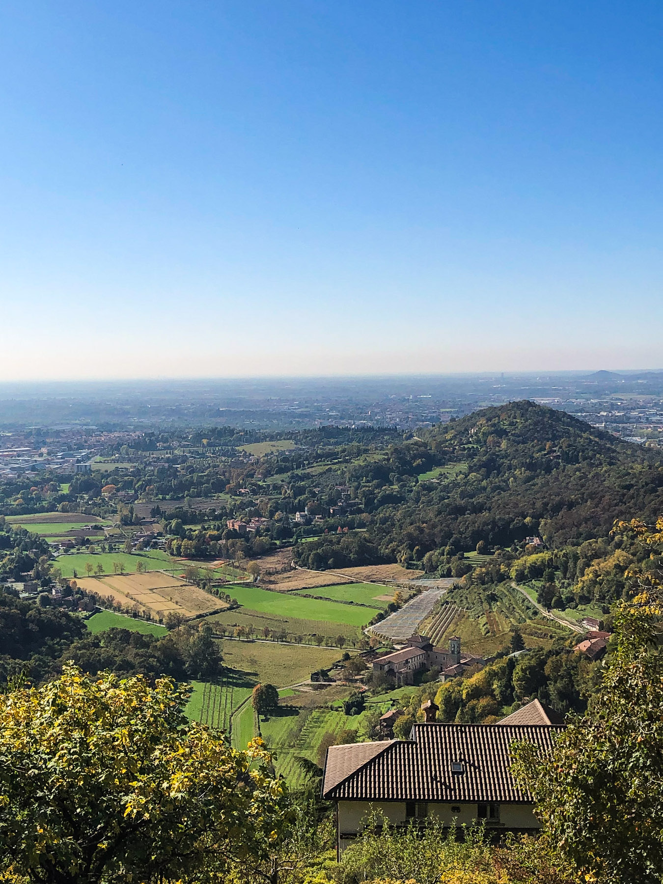 View of the Plains of Lombardy, Bergamo, Italy