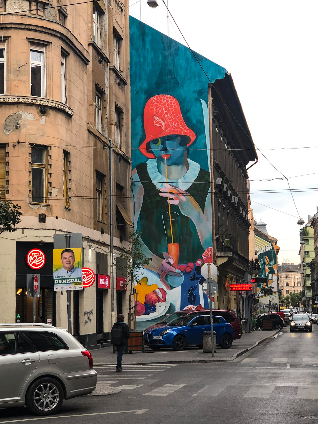 Street Art in the Jewish Quarter, Budapest, Hungary