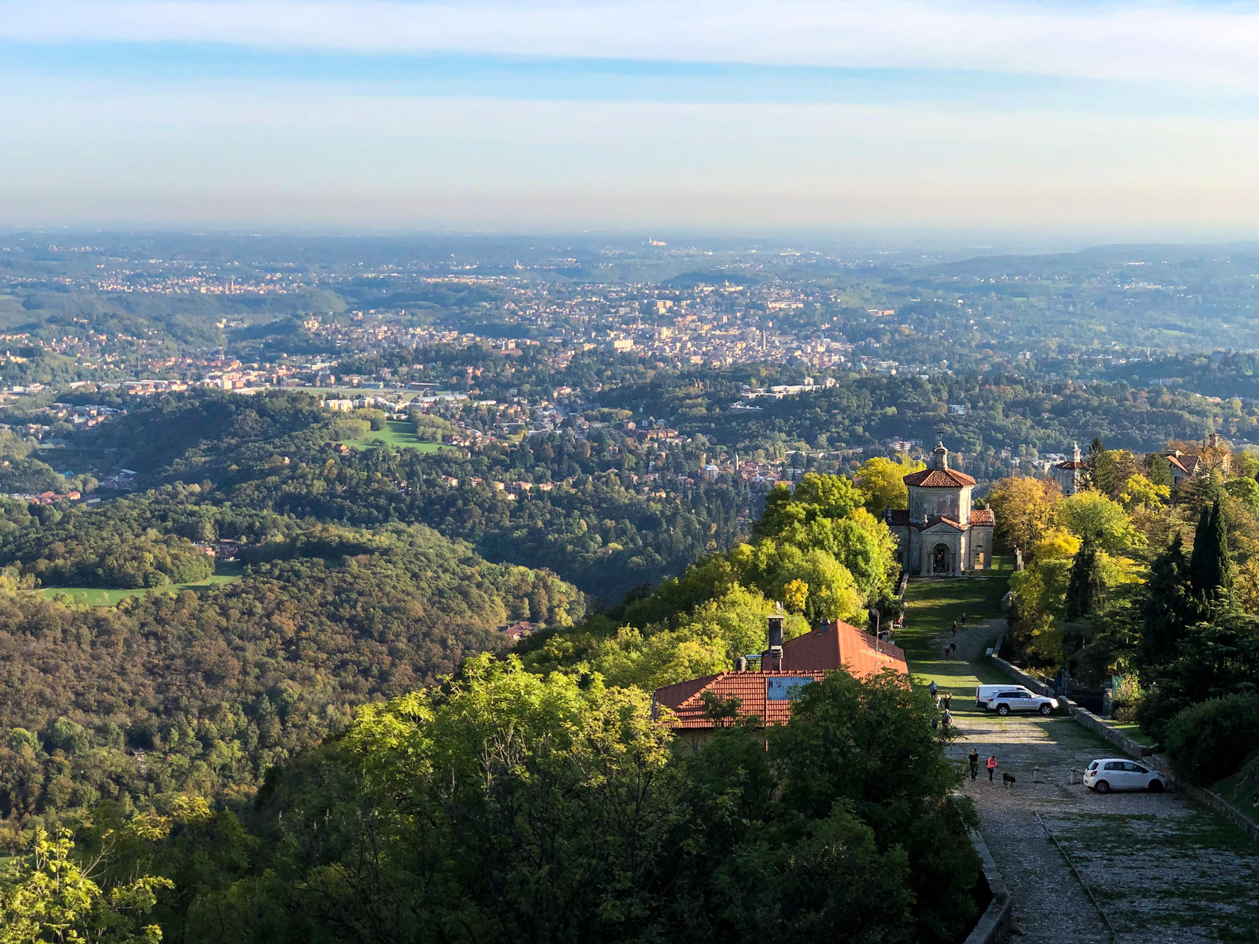 View from Santa Maria del Monte, Varese, Italy