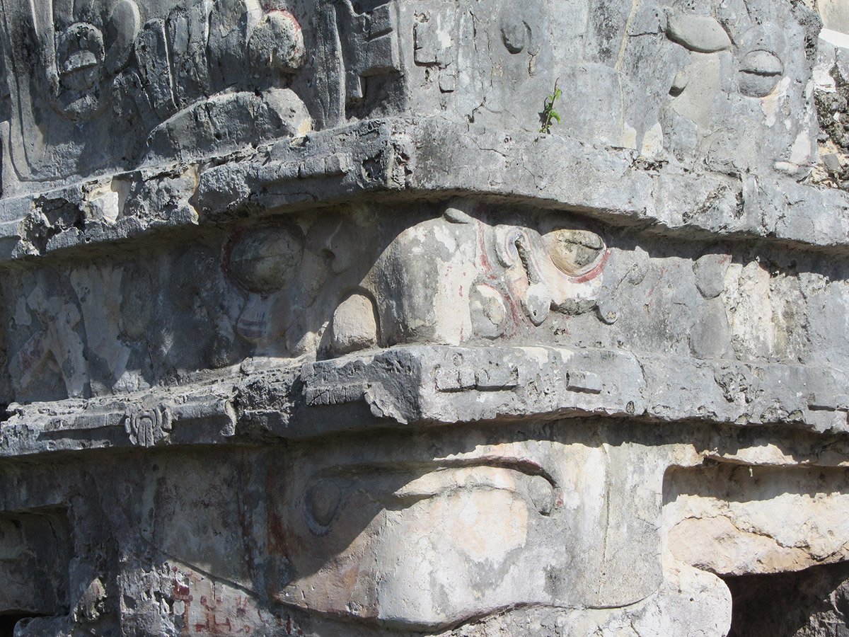 Temple of the Frescoes, Tulum Ruins, Riviera Maya, Mexico