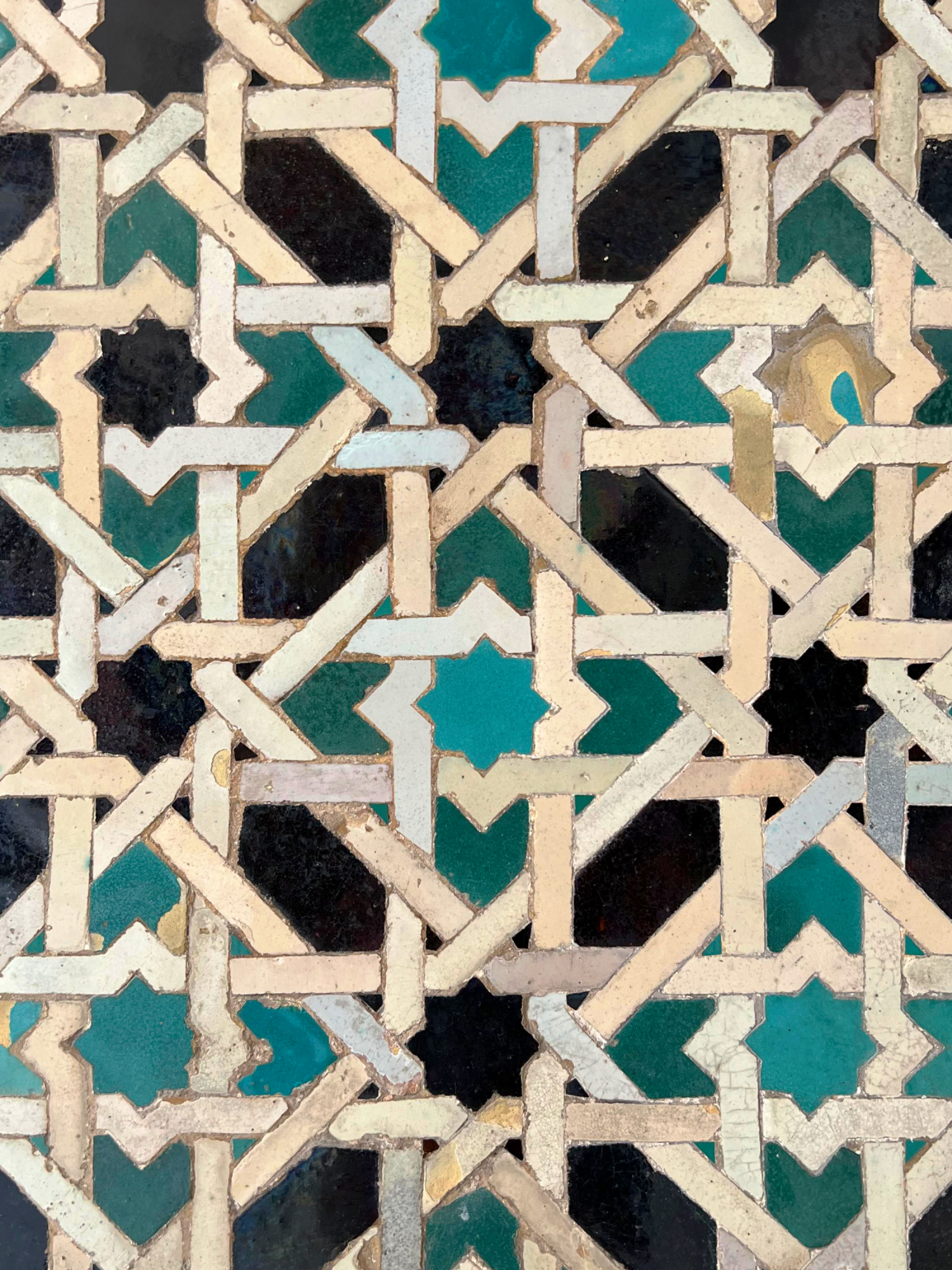 Zellige Tiles, Royal Alcázar, Seville, Spain