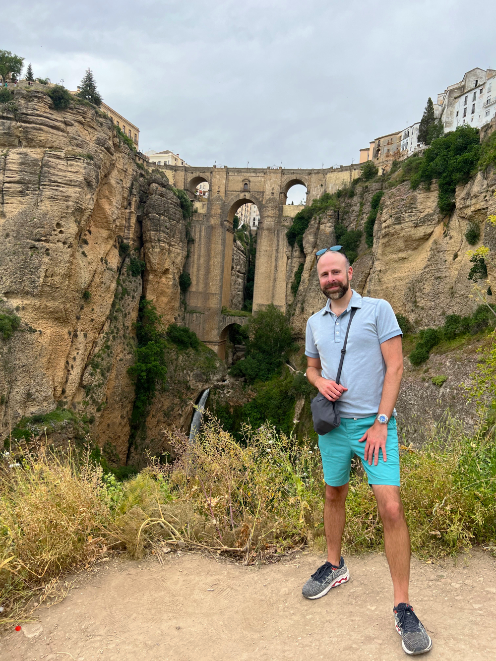 Well-Traveled Fella at the Puente Nuevo, Ronda, Spain