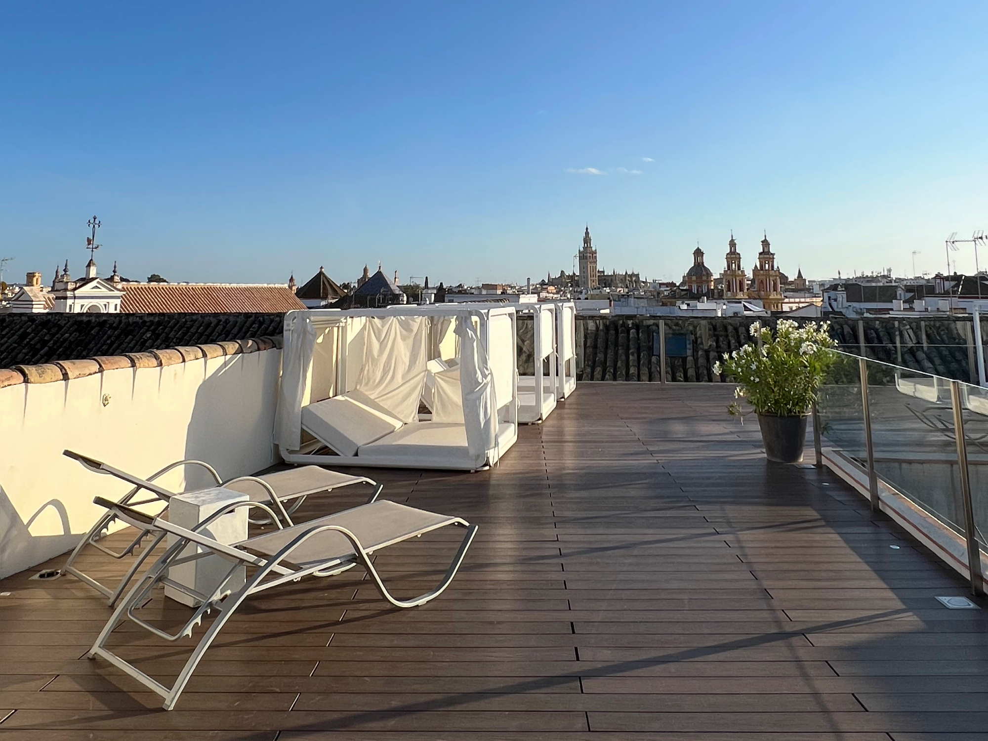 Rooftop Terrace, Hotel Palacio Villapanes, Seville Spain