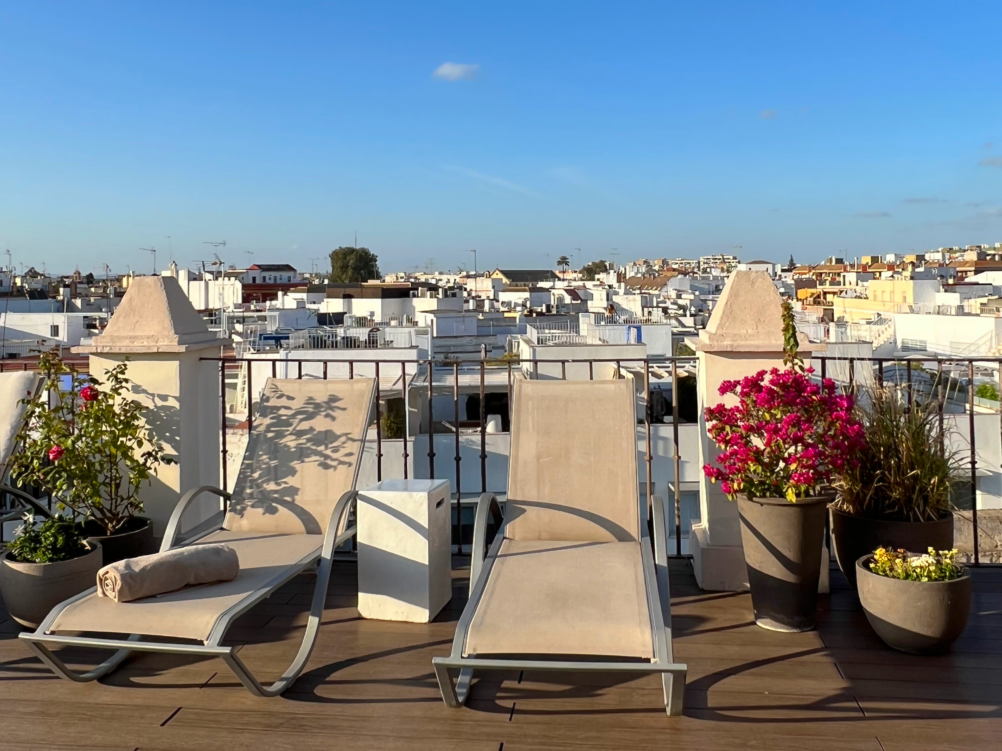Rooftop Terrace, Hotel Palacio Villapanes, Seville, Spain