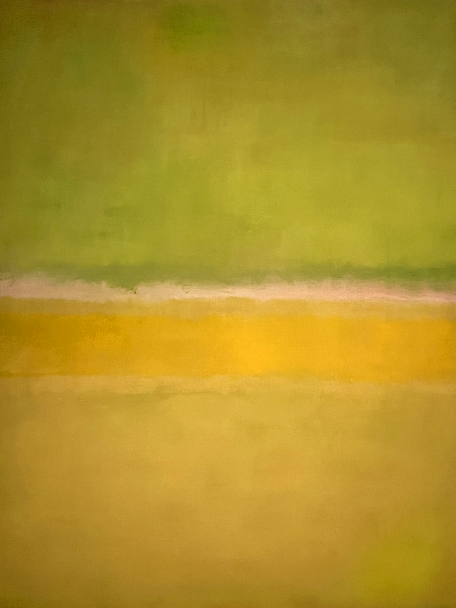 Green and yellow color field by Mark Rothko