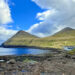 Pyramid Mountains overlooking Gjógv, Faroe Islands