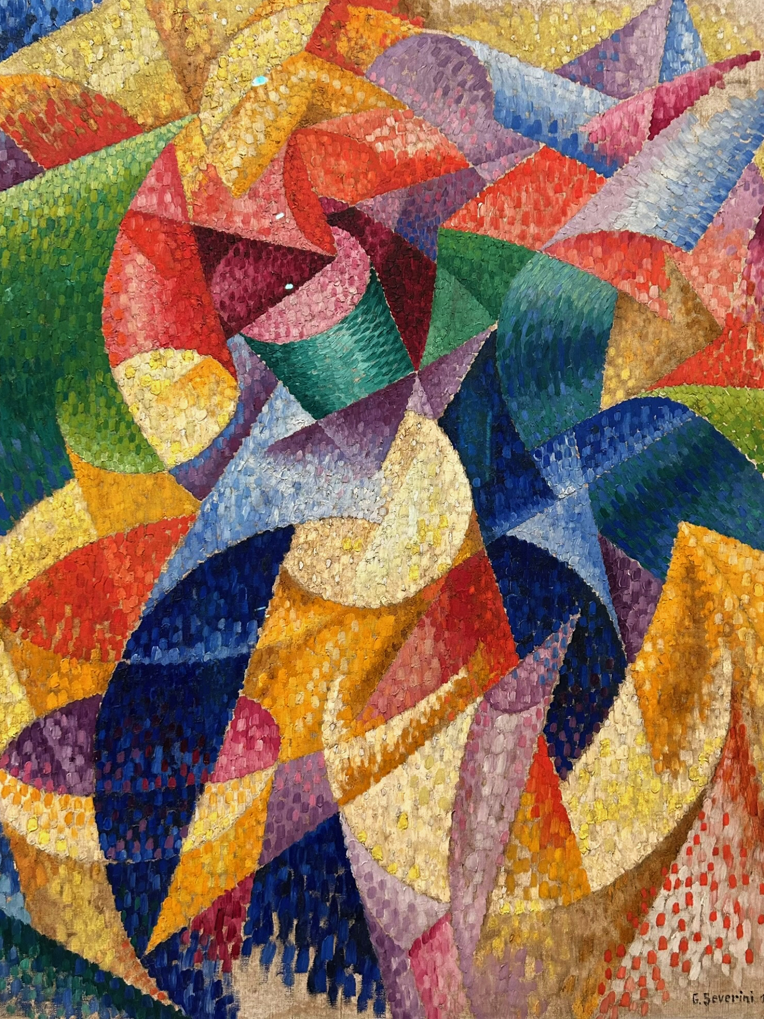 Severini's Still Life: Centrifugal Expansion of Colors