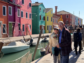 Charles and Tricia on colorful Burano