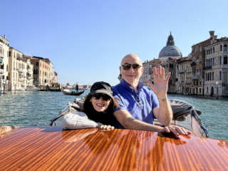 Charles and Karen taking it all in