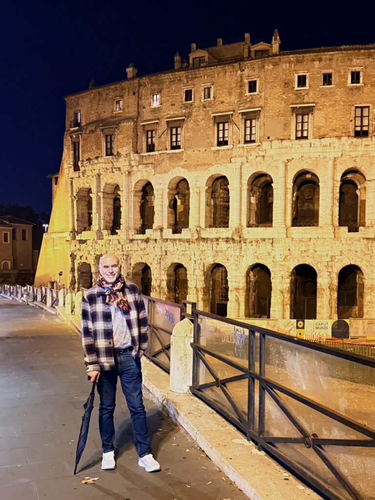 Charles in front of the Teatro di Marcello