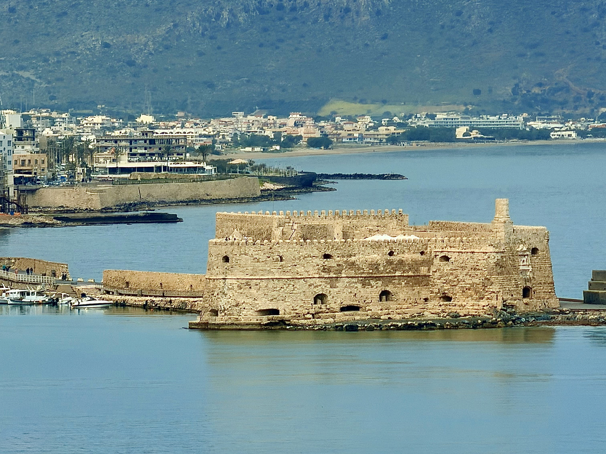 The Venetian Fortress in Heraklion's harbor The Venetian Fortress in Heraklion's harbor