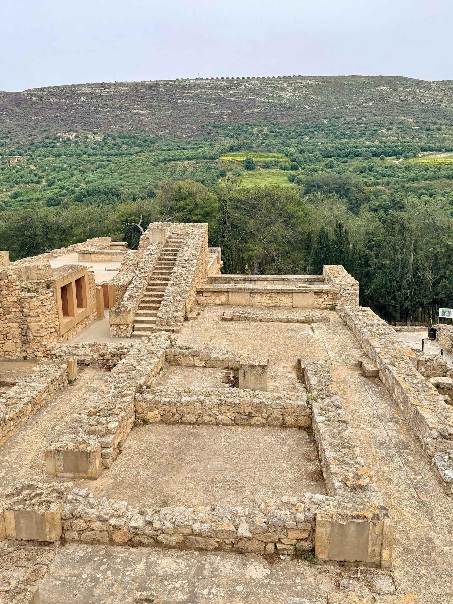 The Grand Staircase of the Palace of Knossos The Grand Staircase of the Palace of Knossos