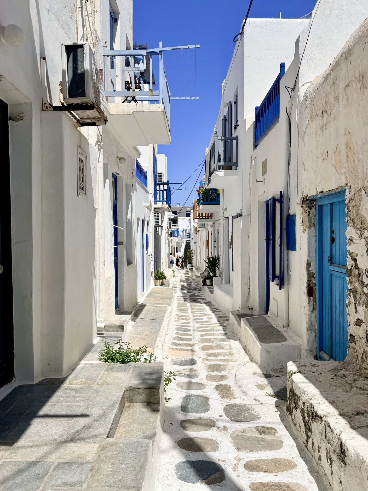 Picturesque alleyway in Chora Picturesque alleyway in Chora