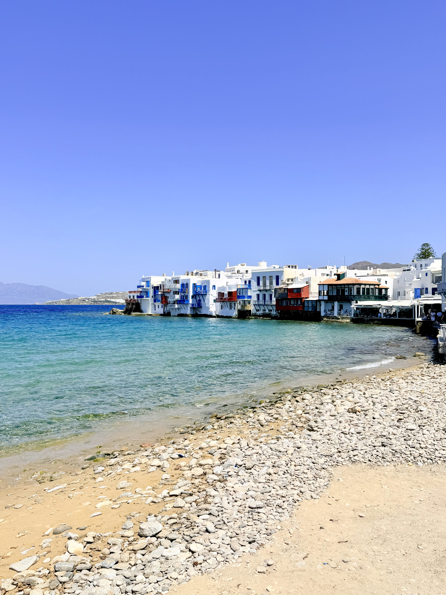 Little Venice overlook in Chora Little Venice overlook in Chora