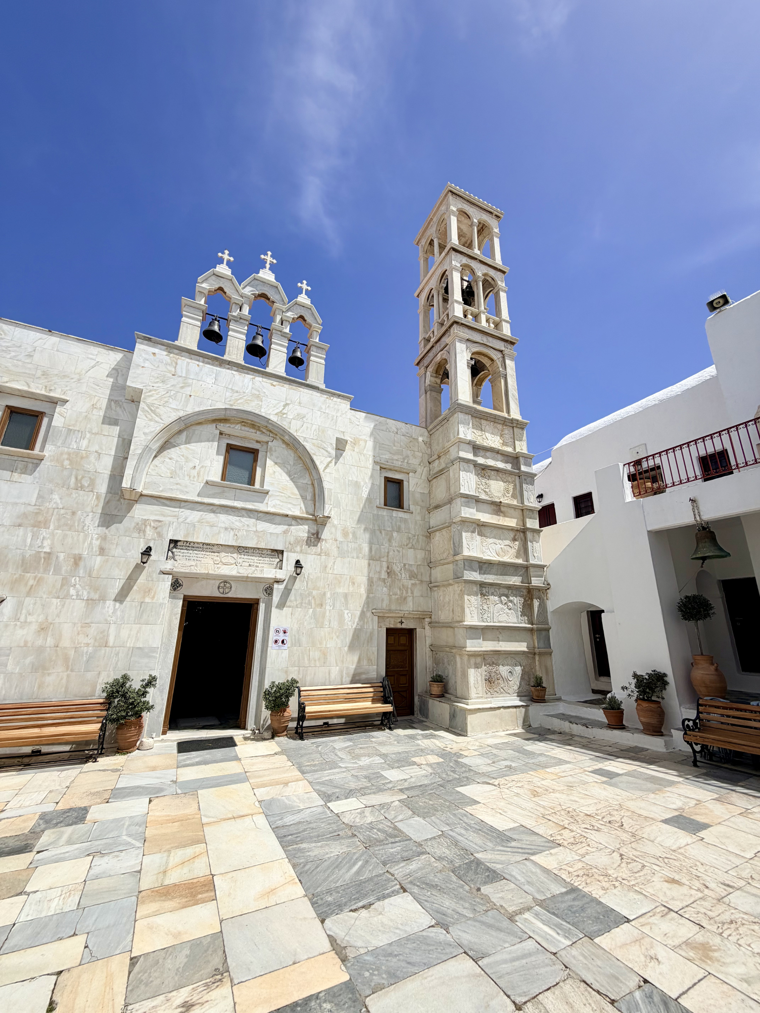 The tranquil Monastery of Tourliani The tranquil Monastery of Tourliani