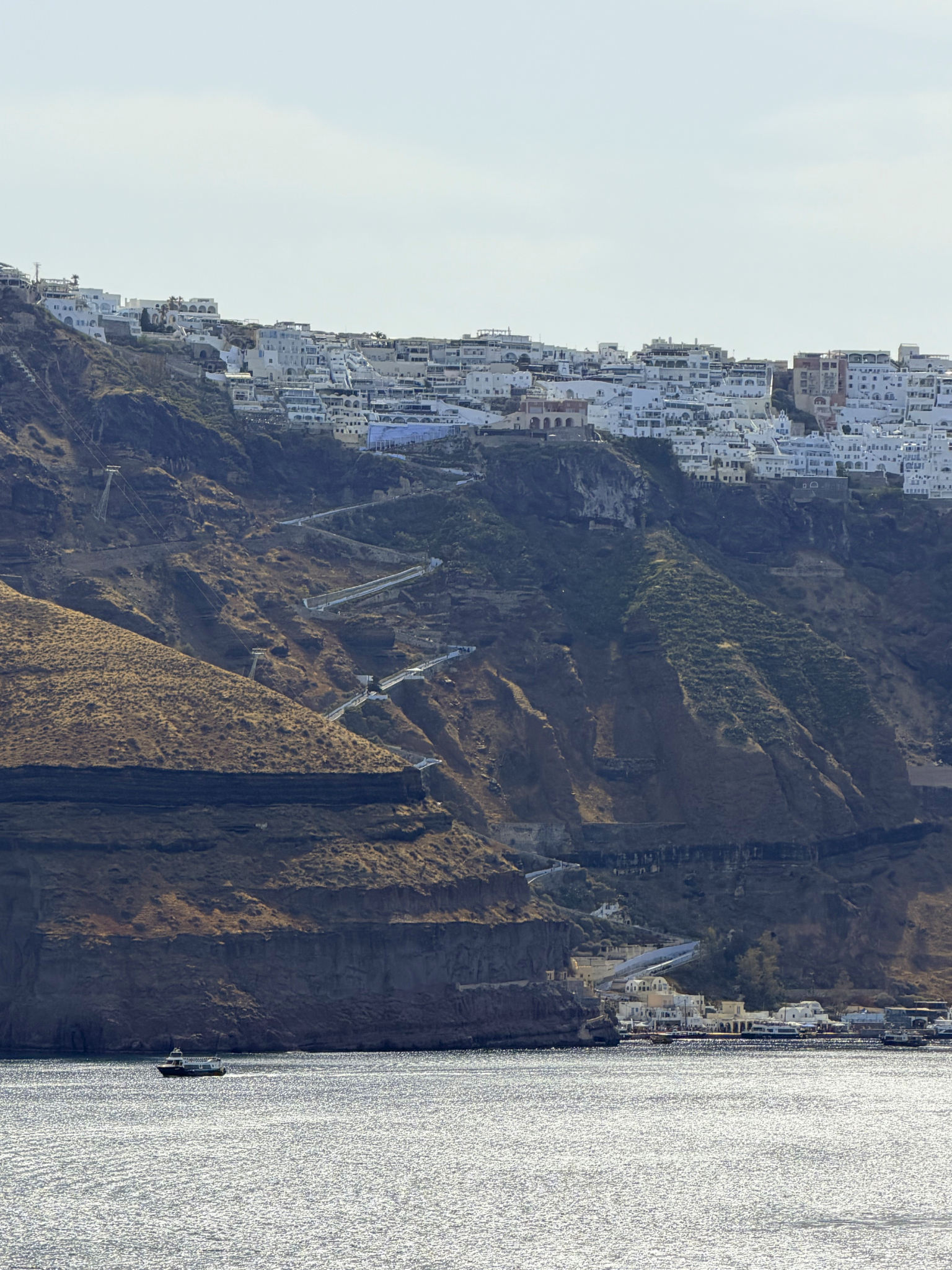 Fira and the donkey track, as seen from Oceania Allura Fira and the donkey track, as seen from Oceania Allura